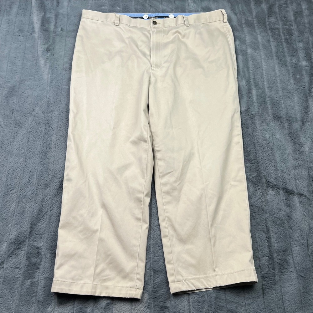 Brooks Brothers Mens Clark Light Weight Advantage Chino Khaki Tan Pants 40x30